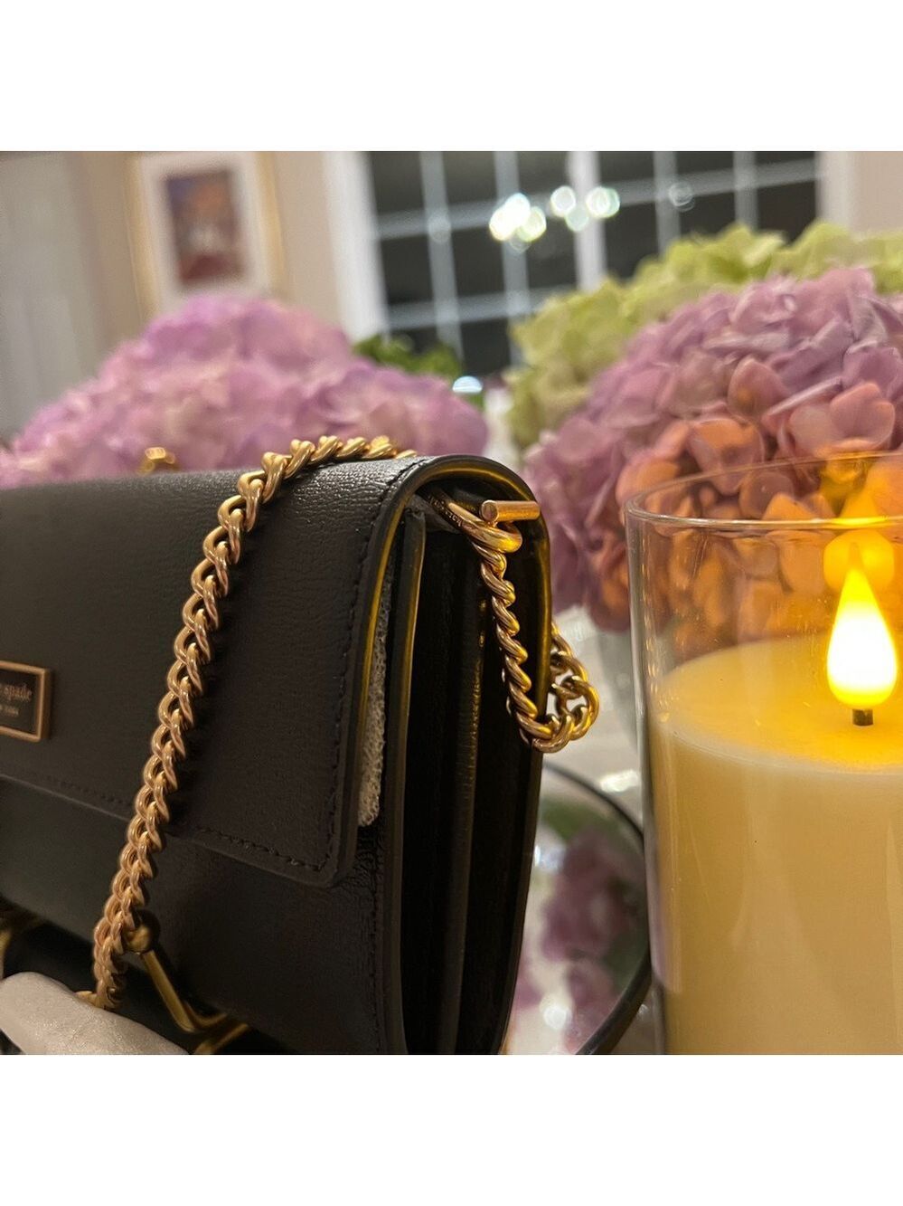 Kate Spade New York ~ Katy Flap Continental Wallet with Crossbody Chain - NWT - Picture 4 of 6